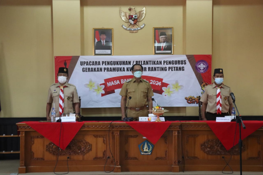 Wabup Suiasa Hadiri Pengukuhan dan Pelantikan Kepengurusan Pramuka Kwartir Petang